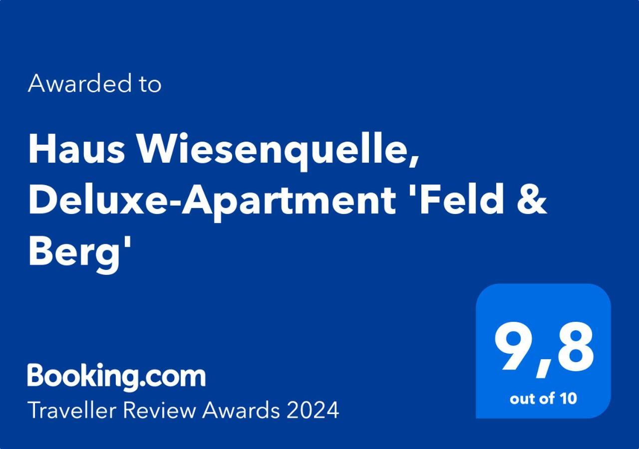 Haus Wiesenquelle, Deluxe-Apartment 'Feld & Berg' Feldberg  Esterno foto